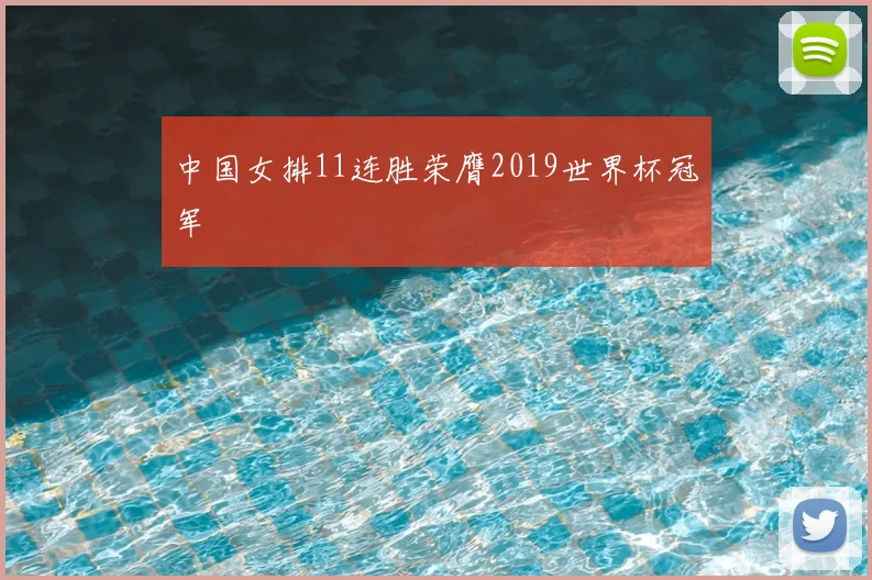 中国女排11连胜荣膺2019世界杯冠军