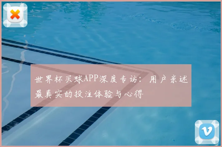 世界杯买球APP深度专访：用户亲述最真实的投注体验与心得